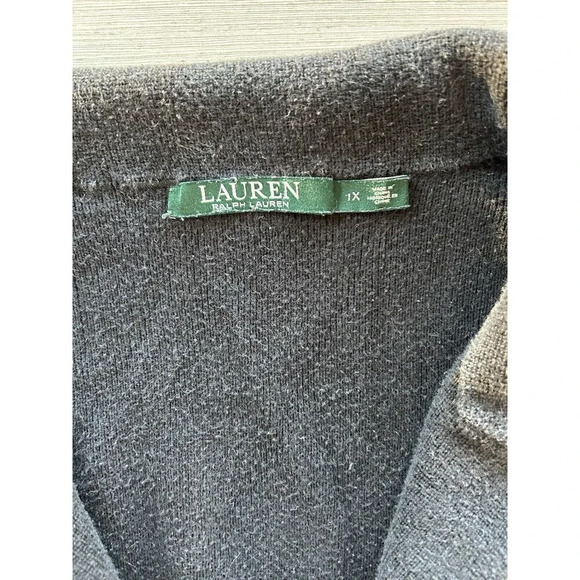 Lauren Ralph Lauren Women’s Knit Blazer Black 1X - Picture 5 of 8